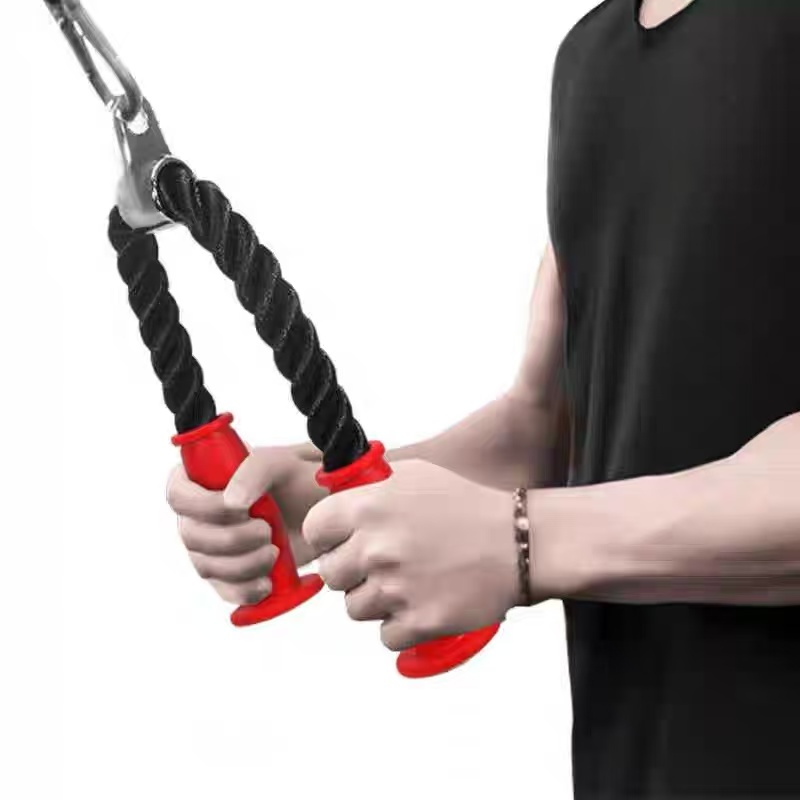 Home Gym Cable - Aksesoris Tali Tricep Anti-Selip Ergonomis untuk