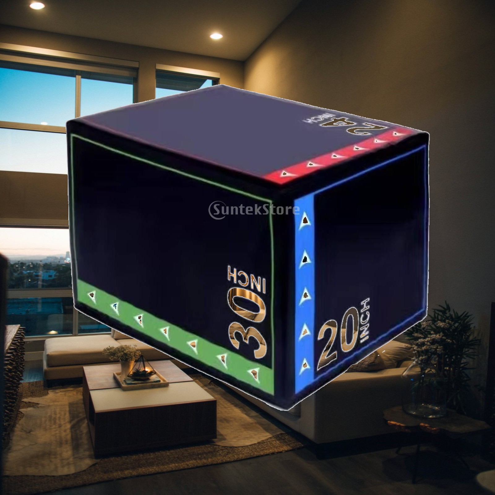 Home Gym In A Box - Kotak Lompat Plyometric Busa Peredam Guncangan,