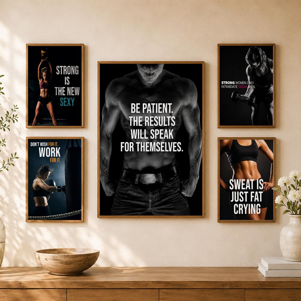 Home Gym Quotes - Motivasi Kebugaran Gym, Poster Kutipan Inspiratif
