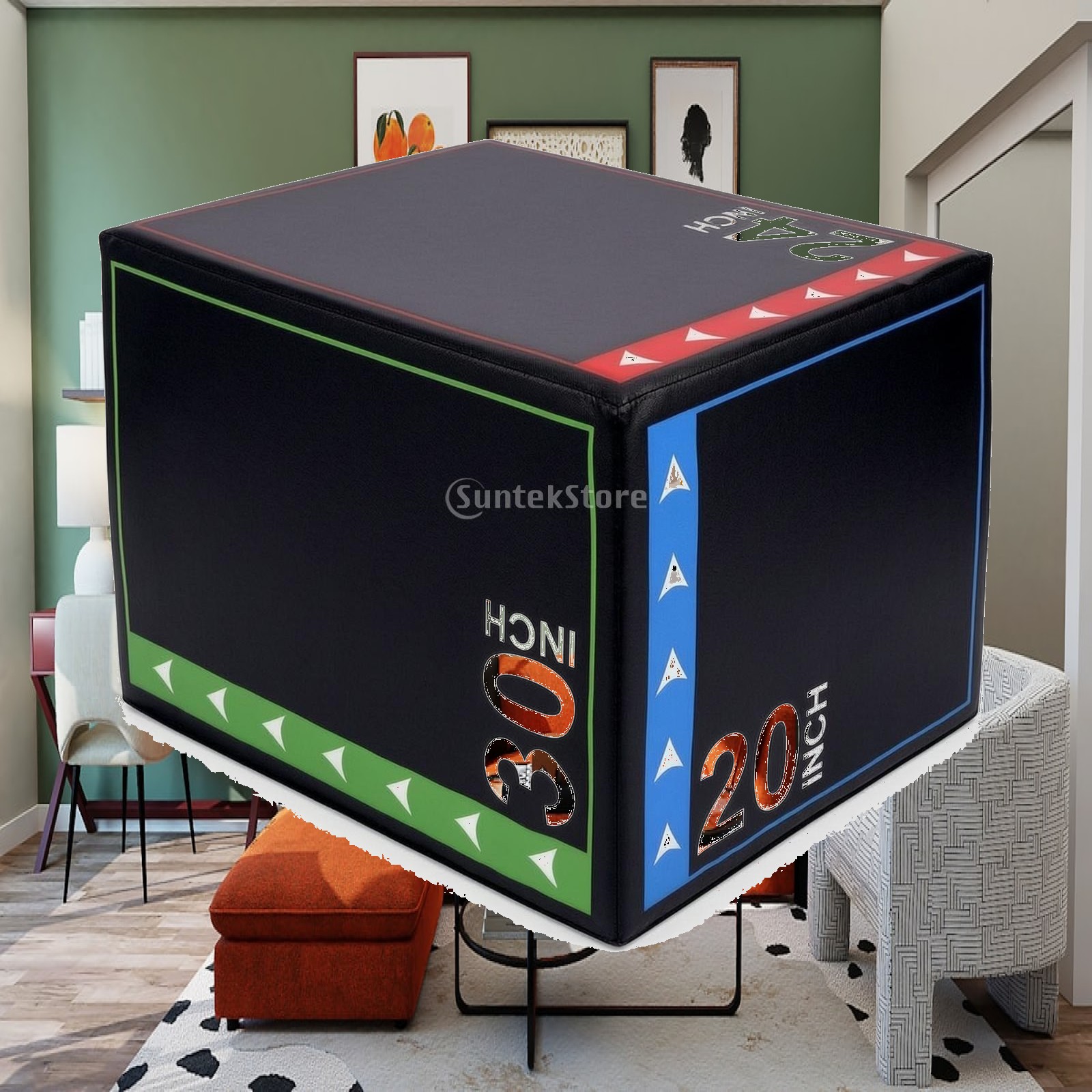 Home Gym In A Box - Kotak Lompat Plyometric Busa Peredam Guncangan,