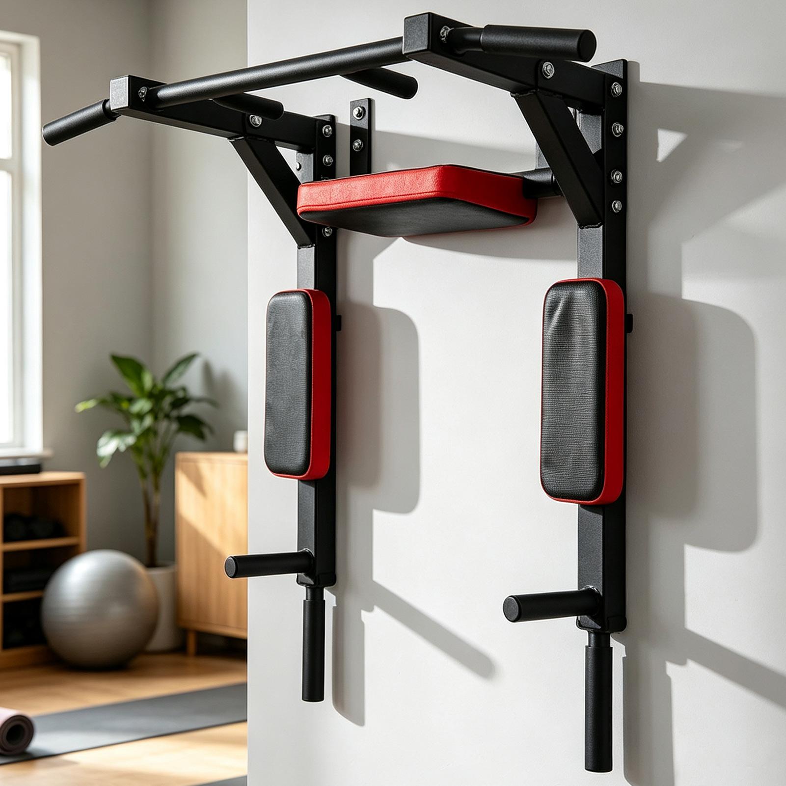 Home Gym Leg - Bar Pull-up Dinding Multifungsi, Horizontal Bar,