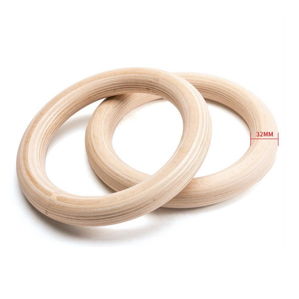 Promosi Musim Panas 2Pcs Cinci - Gymnastic Rings Wooden ulasan dan harga