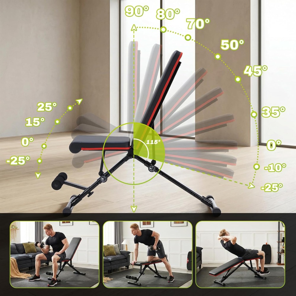 Bangku Angkat Beban yang Dapat - Home Gym Full Body ulasan dan harga