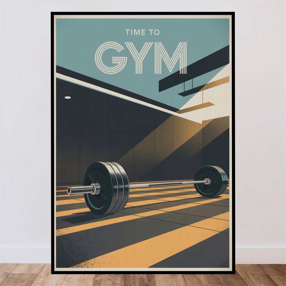 Poster Waktu Ke Gym, Seni Dind - Home Gym Quotes ulasan dan harga