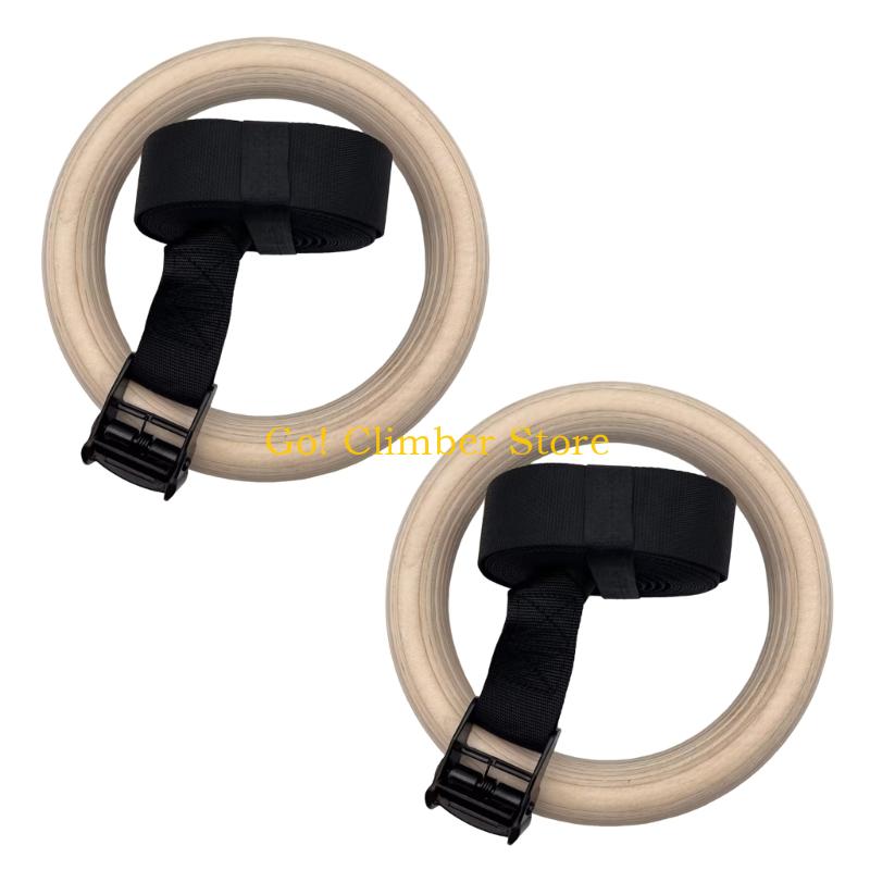 Q84C Cincin Senam Kayu yang Da - Gymnastic Rings Wooden ulasan dan harga