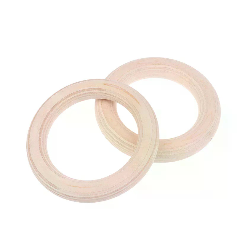 2 Buah Cincin Kayu Portabel un - Gymnastic Rings Wooden ulasan dan harga