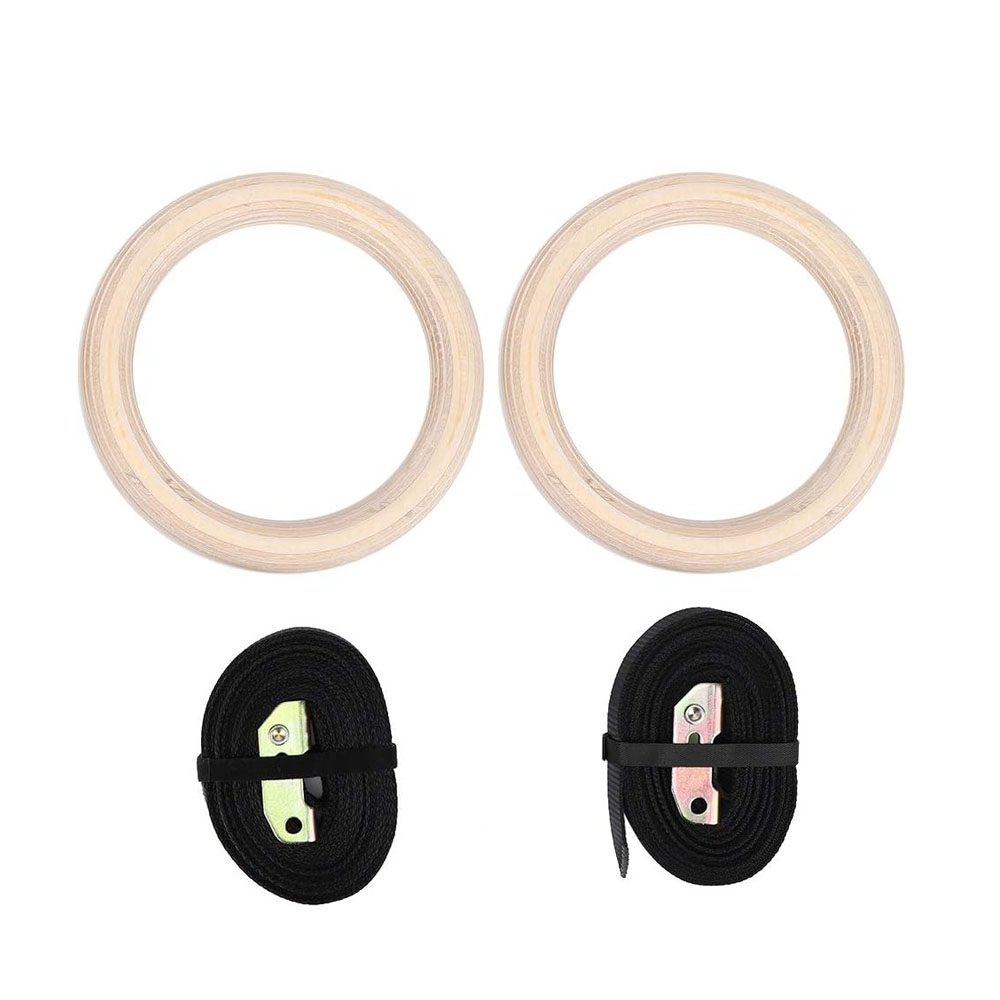 Ring Senam Kayu untuk Latihan  - Gymnastic Rings Wooden ulasan dan harga