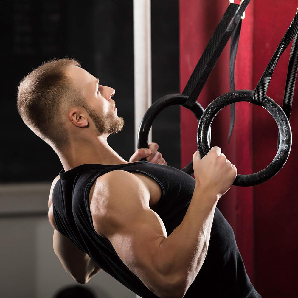 Ring Senam Kayu untuk Latihan  - Gymnastic Rings Wooden ulasan dan harga