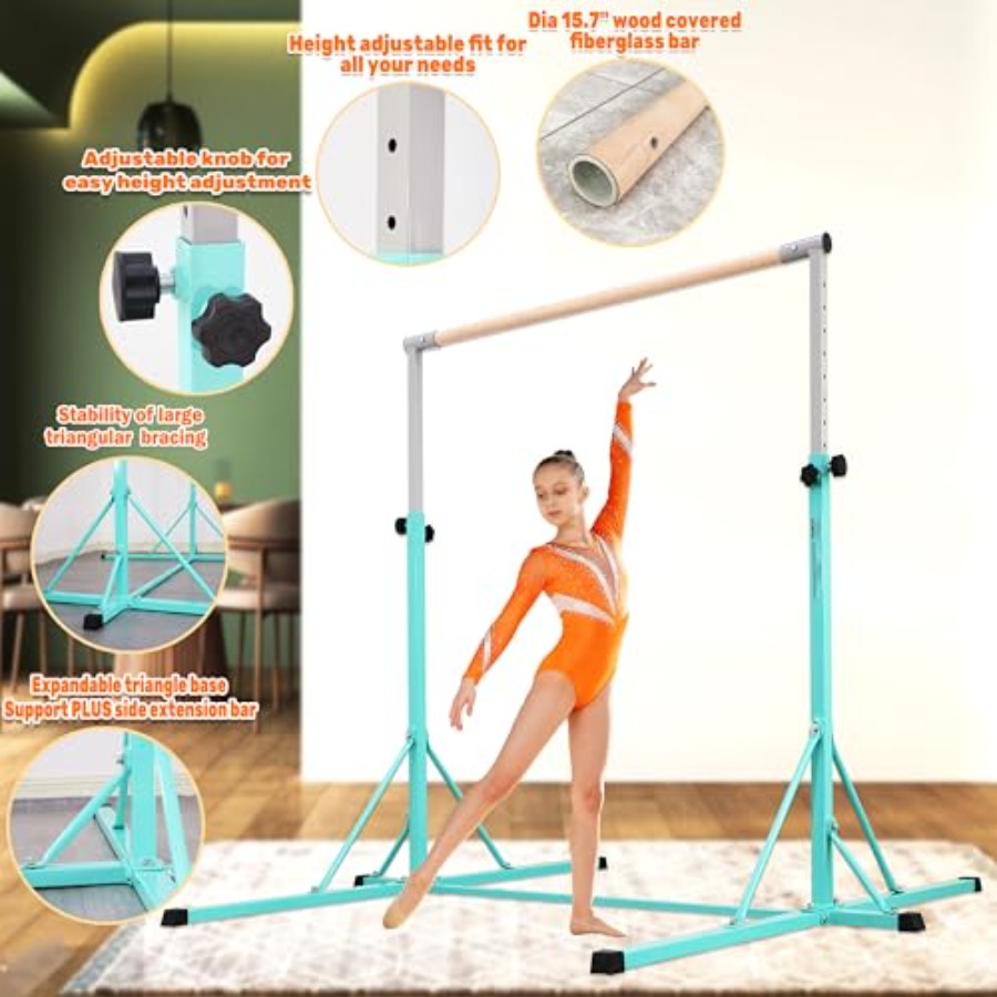 Bar Gimnastik untuk latihan gy - Gymnastic Rings Wooden ulasan dan harga