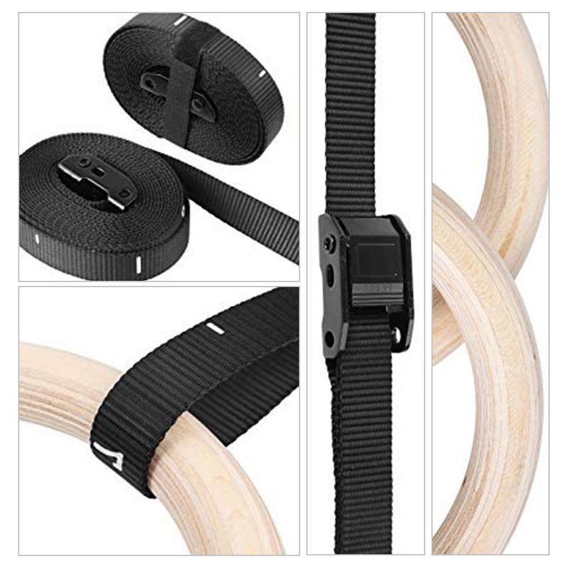 1 Buah Cincin Senam Kayu Birch - Gymnastic Rings Wooden ulasan dan harga