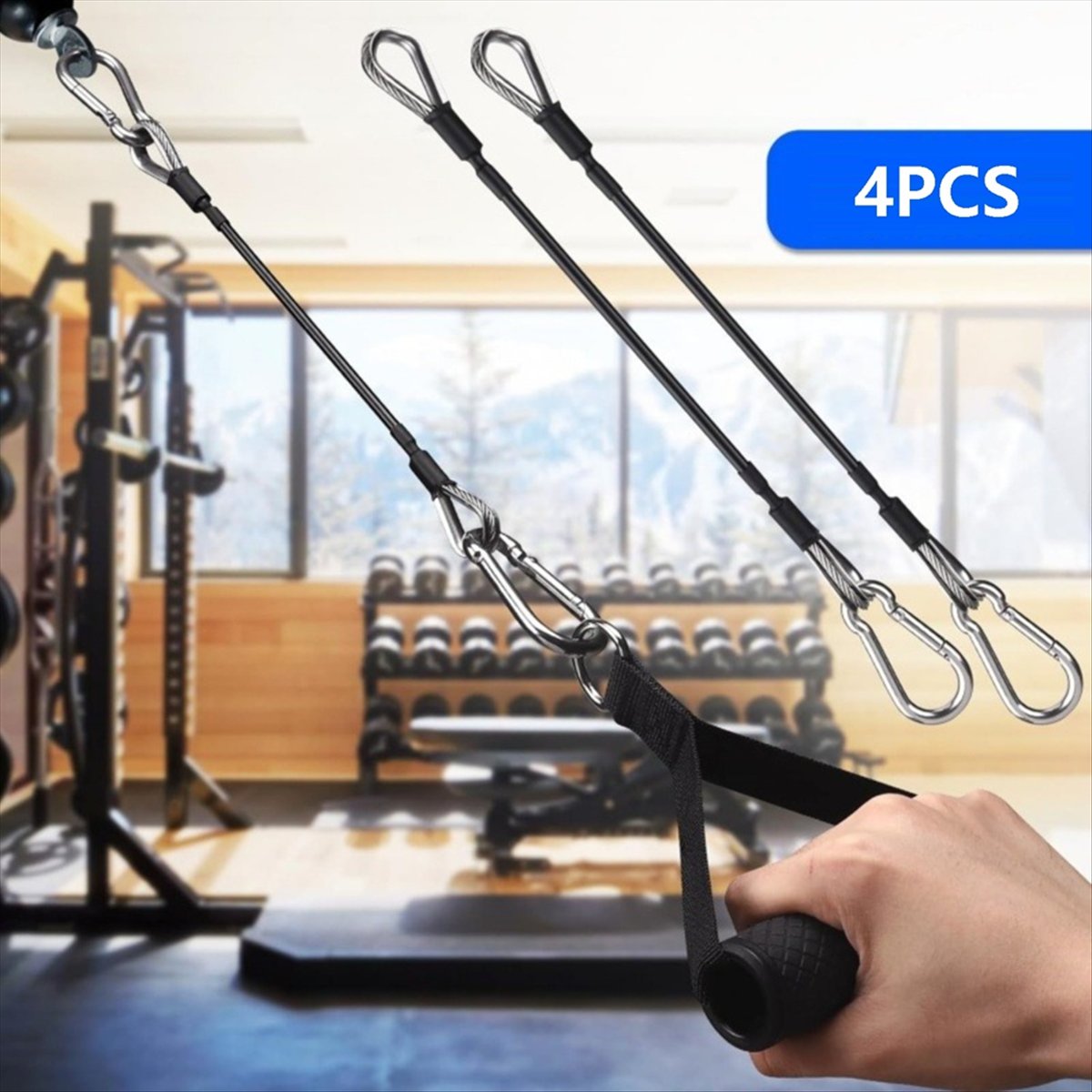 ABPF 4 Pcs Kabel Ekstensi Gym, - Home Gym Cable ulasan dan harga