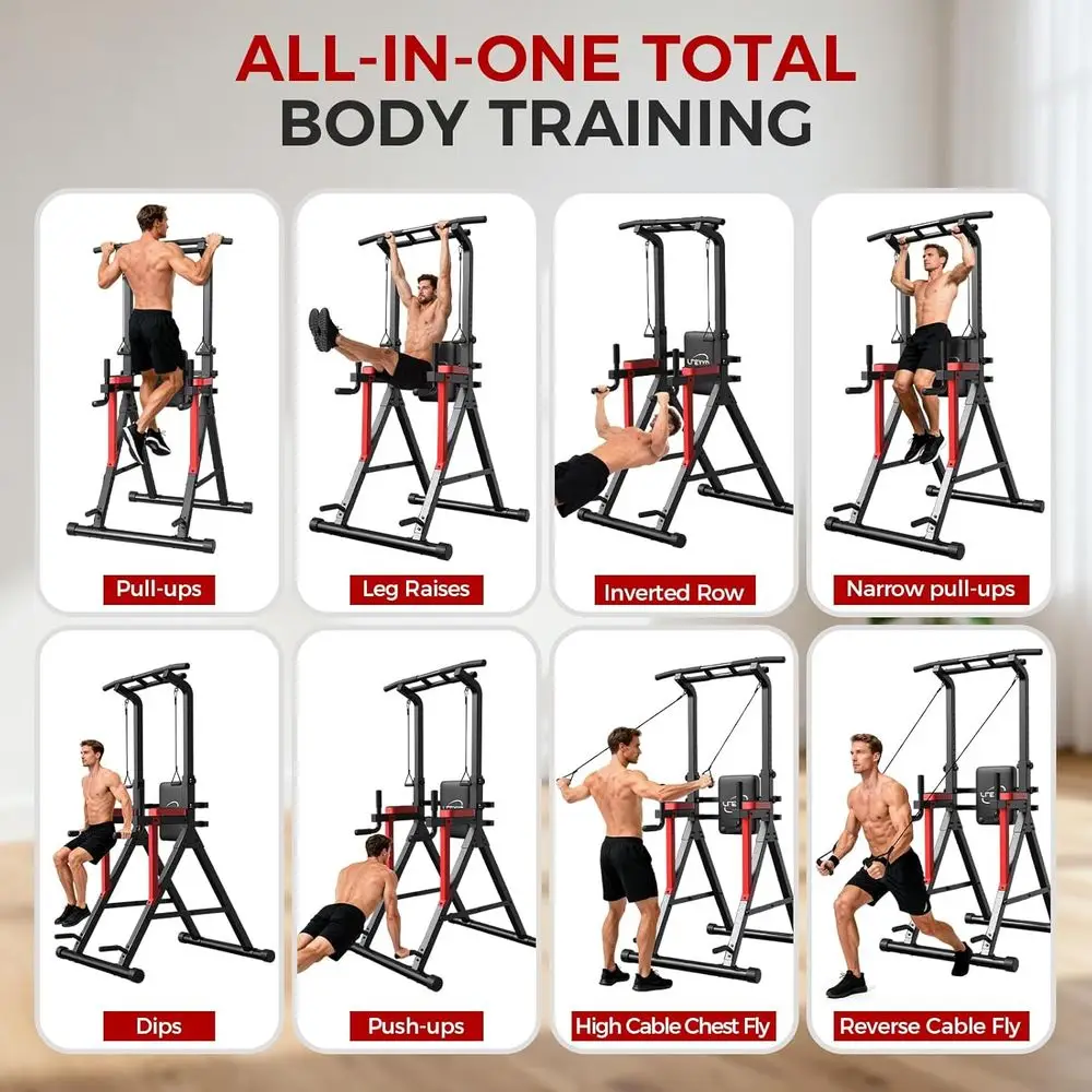 Stasiun Dip dengan Ketinggian  - Home Gym Multi Station ulasan dan harga