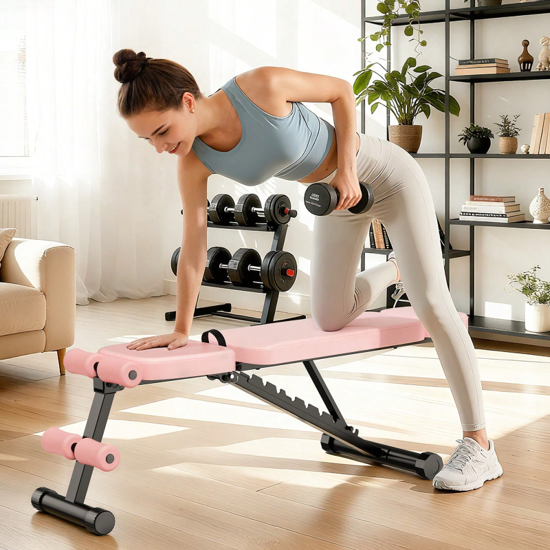 Bangku Angkat Beban 9 Posisi y - Home Gym Full Body ulasan dan harga
