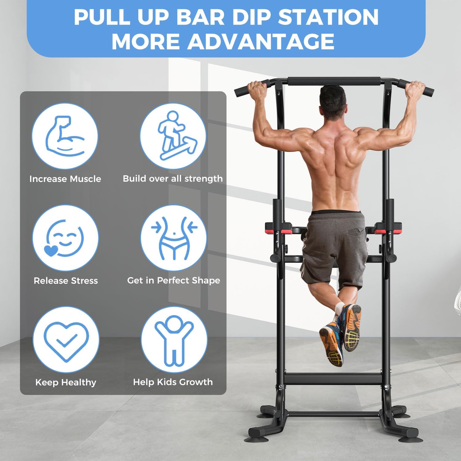 Stasiun Dip Multifungsi untuk  - Home Gym Multi Station ulasan dan harga